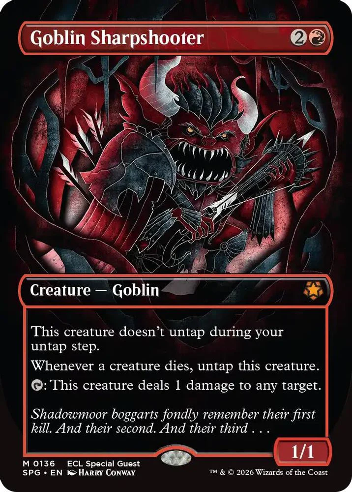 Goblin Sharpshooter (Borderless) [Lorwyn Eclipsed Special Guests]