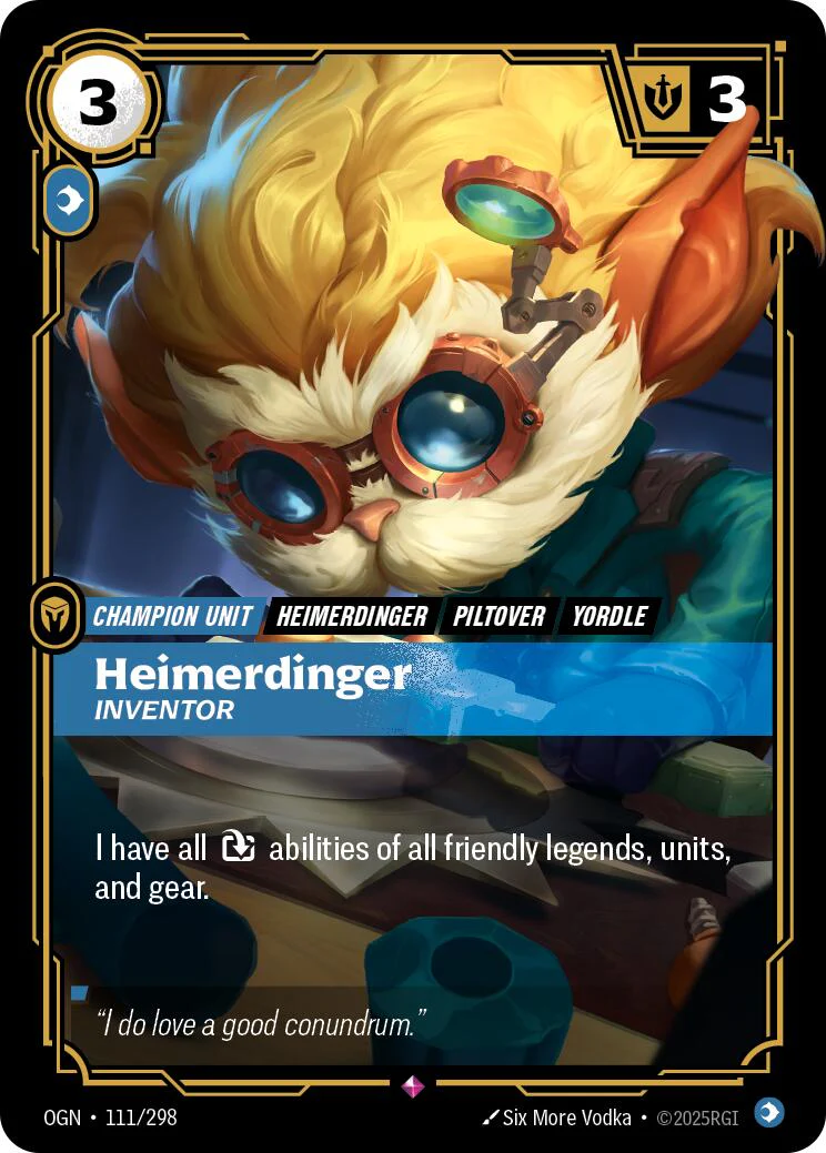 Heimerdinger - Inventor (111/298) - Origins Foil (Riftbound TCG)