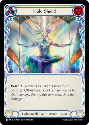 Holo Shield (Yellow) (OMN031) - Omens of the Third Age