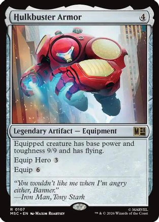 Hulkbuster Armor (Surge Foil) (MSC-107) - Commander: Marvel Super Heroes Foil