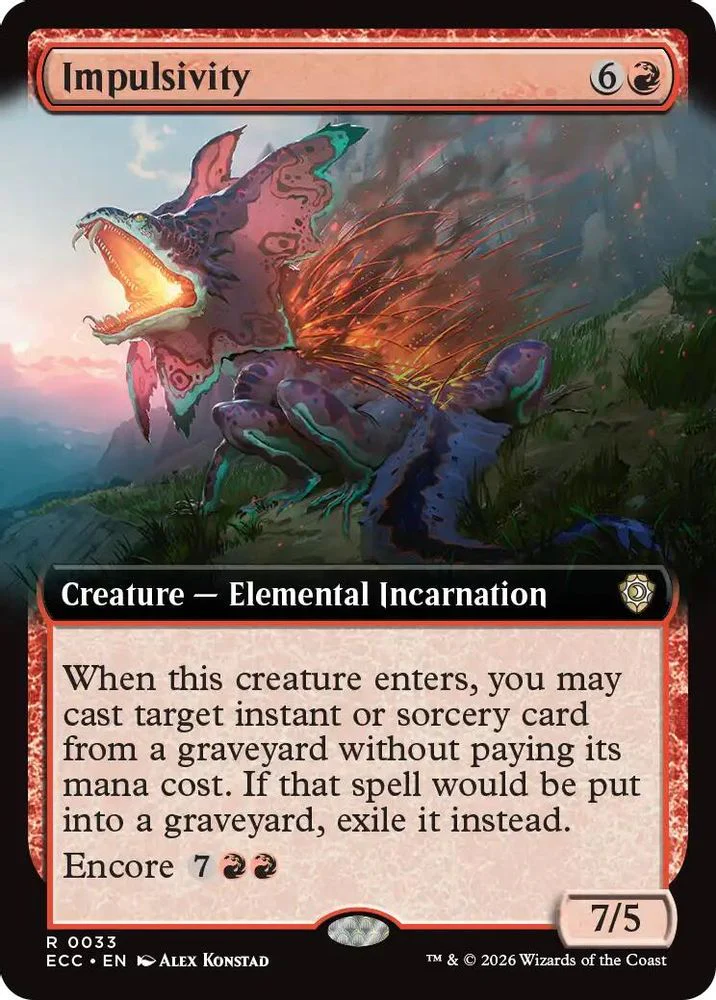 Impulsivity (Extended Art) [Lorwyn Eclipsed Commander]