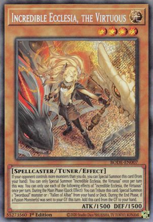 Incredible Ecclesia, the Virtuous [BODE-EN007] Secret Rare