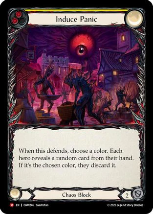 Induce Panic (Yellow) (OMN246) - Omens of the Third Age