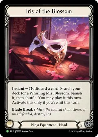 Iris of the Blossom - JDG063 (JDG063) - Flesh and Blood: Promo Cards Cold Foil