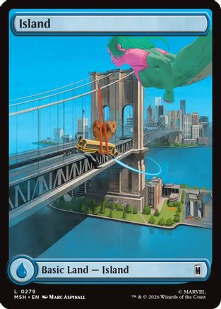 Island (0279) (MSH-279) - Marvel Super Heroes Foil