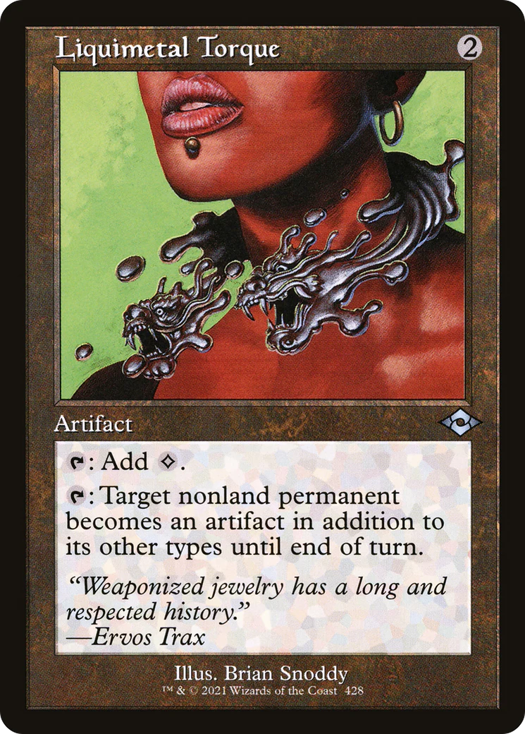 Liquimetal Torque (Retro Frame) (MH2-428) - Modern Horizons 2 Etched Foil