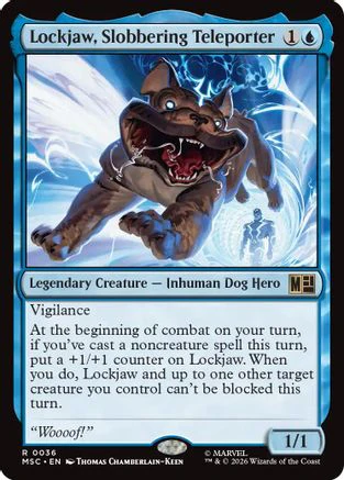 Lockjaw, Slobbering Teleporter (MSC-036) - Commander: Marvel Super Heroes