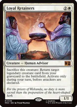 Loyal Retainers (Surge Foil) (MSC-136) - Commander: Marvel Super Heroes Foil