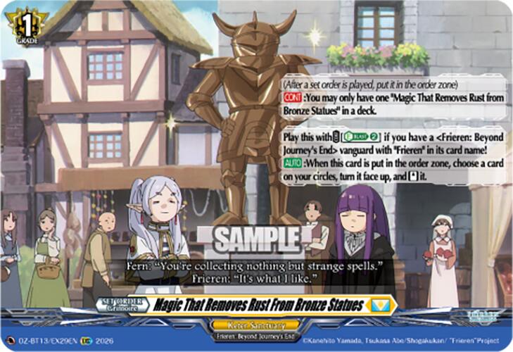 Magic That Removes Rust From Bronze Statues DZ-BT13/EX29EN - DZ-BT13: Parallactic Clash