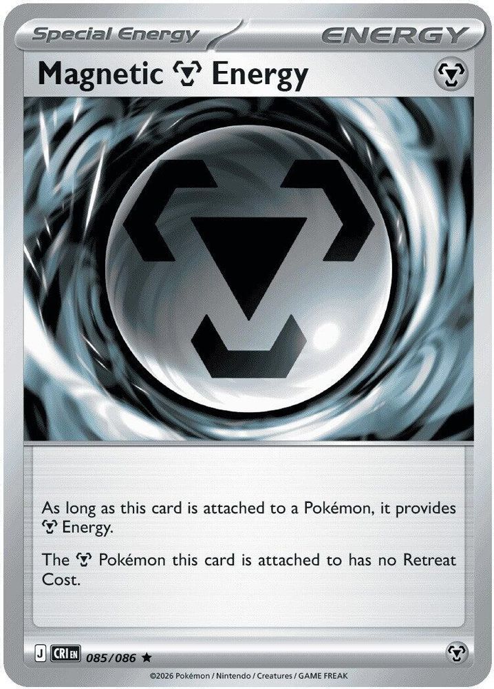 Magnetic Metal Energy 085 - Reverse Holofoil ME04 Chaos Rising - Rare