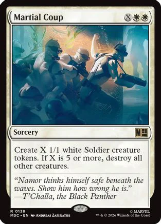 Martial Coup (Surge Foil) (MSC-138) - Commander: Marvel Super Heroes Foil