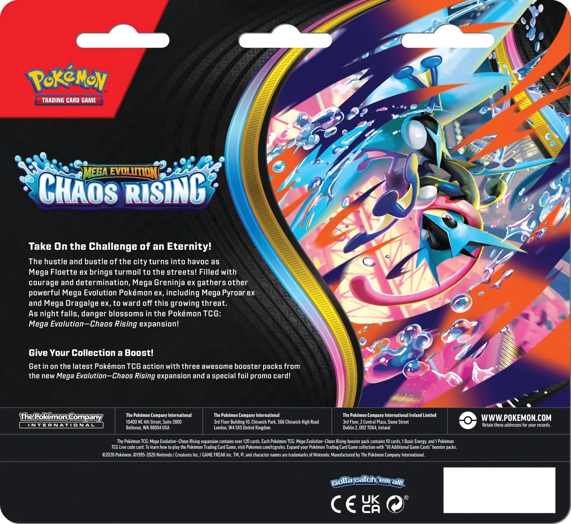 Mega Evolution: Chaos Rising 3 Pack Blister (Charmeleon) - Image 2