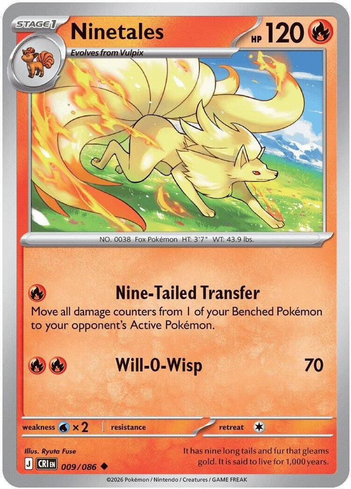 Ninetales 009 ME04 Chaos Rising - Uncommon