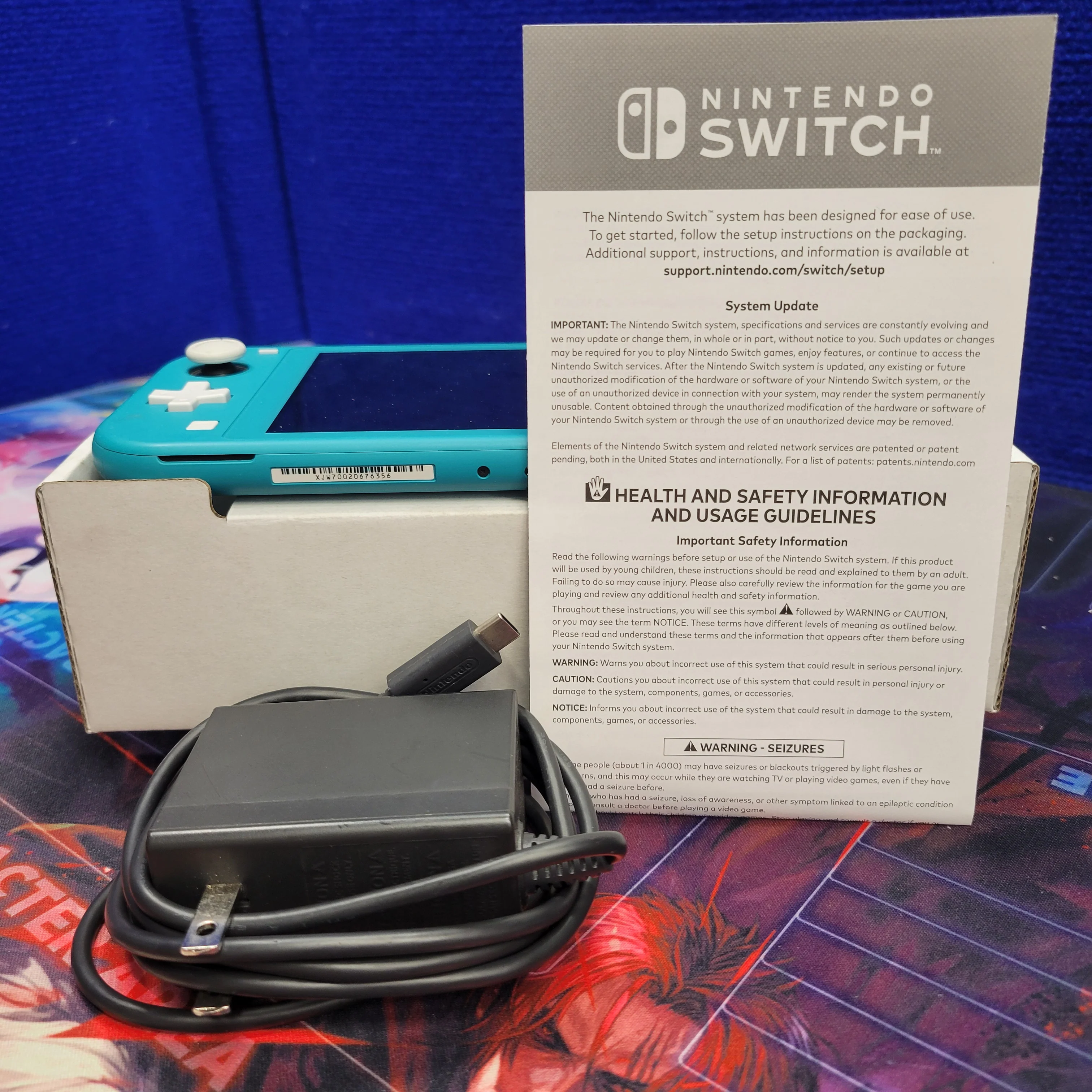 Nintendo Switch LITE Turquoise Complete (CIB) - Tested Ready to Play - Image 3