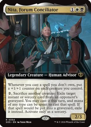 Nita, Forum Conciliator (Extended Art) (SOS-354) - Secrets of Strixhaven Foil