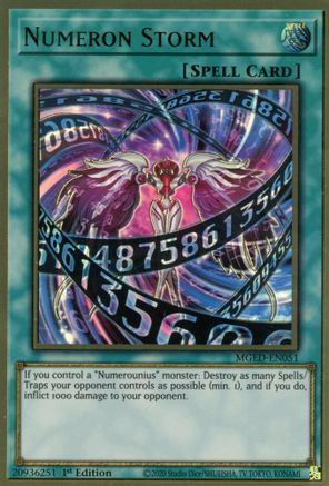 Numeron Storm [MGED-EN051] Gold Rare