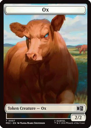 Ox (007) // Construct (014) Double-Sided Token (MSC-7 // 14) - Commander: Marvel Super Heroes