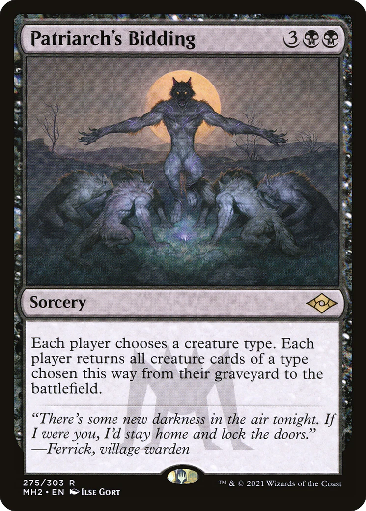 Patriarch's Bidding (MH2-275) - Modern Horizons 2 Etched Foil