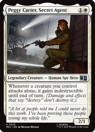 Peggy Carter, Secret Agent (MSC-523) - Commander: Marvel Super Heroes