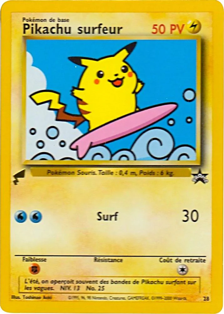 Pikachu (Surfing) 028 Pikachu World Collection Promos - Promo