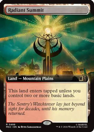Radiant Summit (Extended Art) (MSC-486) - Commander: Marvel Super Heroes