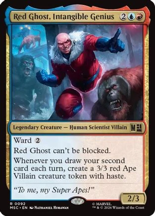 Red Ghost, Intangible Genius (MSC-092) - Commander: Marvel Super Heroes