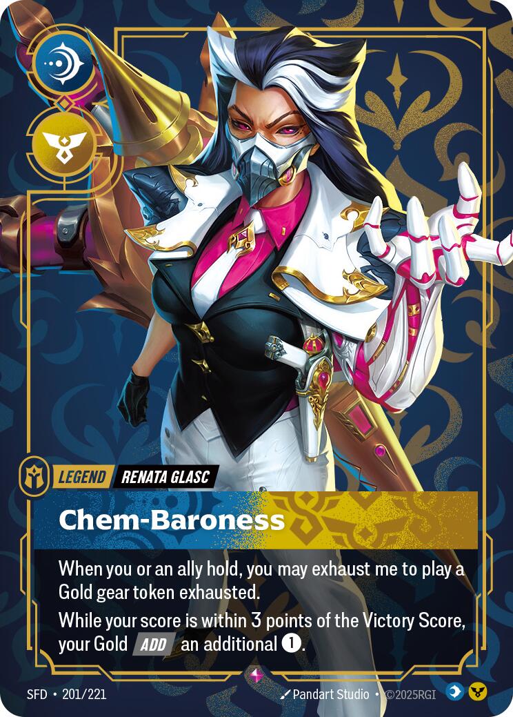Renata Glasc - Chem-Baroness (201/221) - Spiritforged Foil (Riftbound TCG)