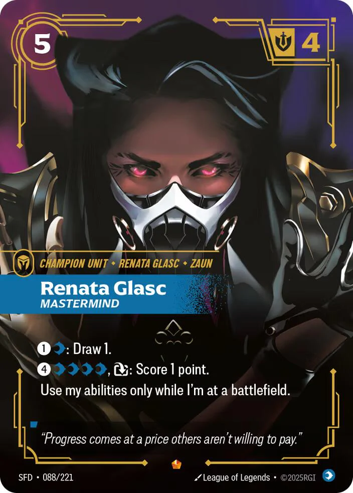 Renata Glasc - Mastermind (088/221) - Spiritforged Foil (Riftbound TCG)