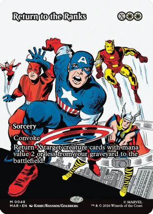 Return to the Ranks (Borderless) (MAR-048) - Marvel Universe Eternal-Legal Foil