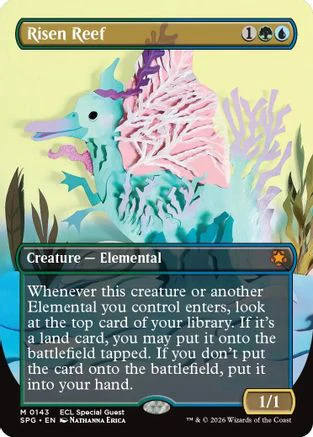 Risen Reef (Borderless) [Lorwyn Eclipsed Special Guests]