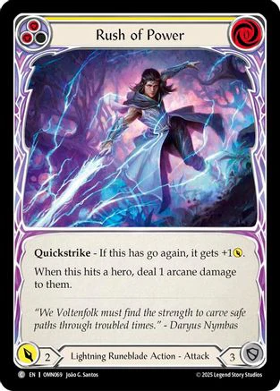 Rush Of Power (Yellow) (OMN069) - Omens of the Third Age