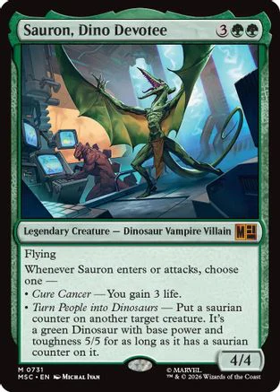 Sauron, Dino Devotee (MSC-731) - Commander: Marvel Super Heroes