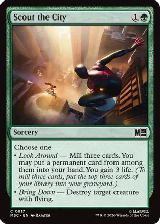Scout the City (MSC-817) - Commander: Marvel Super Heroes Foil