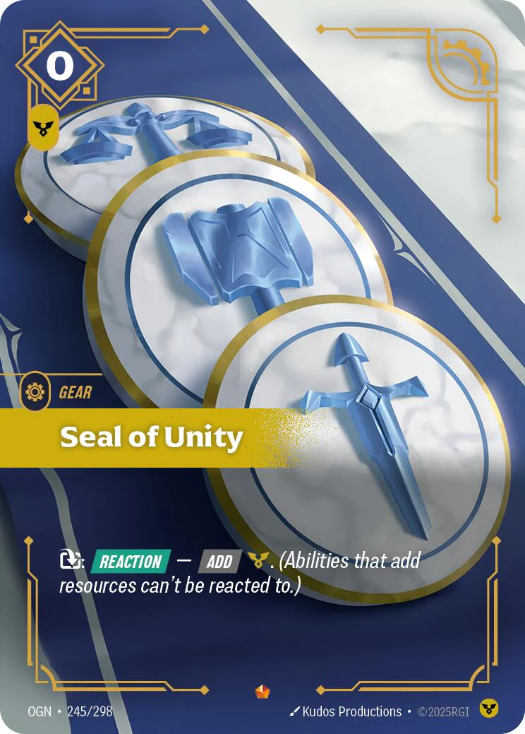 Seal of Unity (245/298) - Origins Foil (Riftbound TCG)
