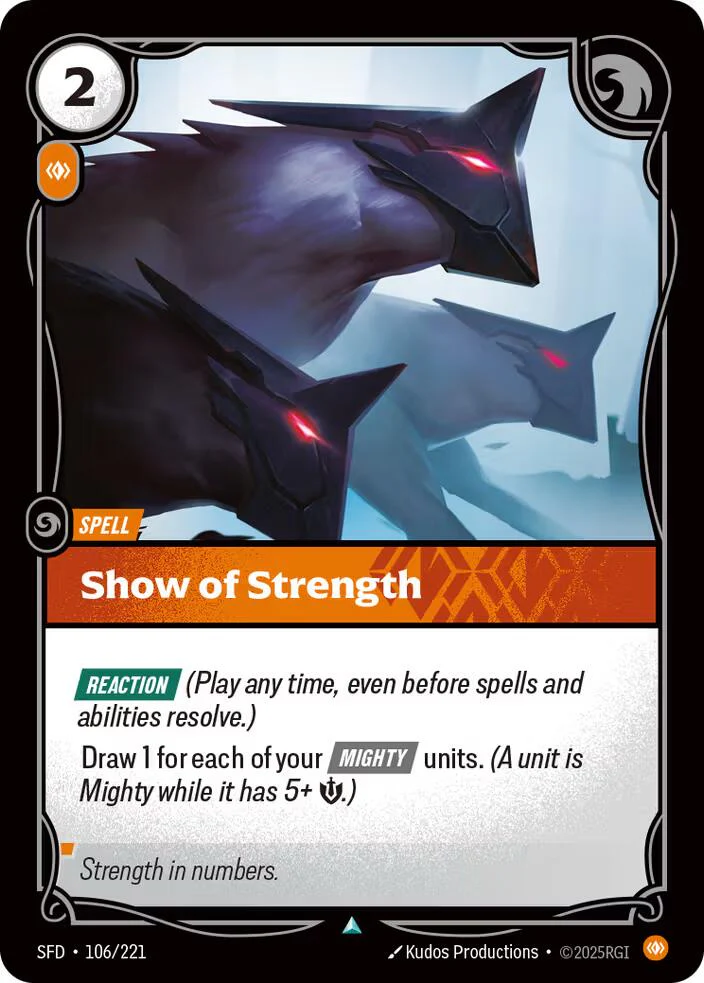 Show of Strength (106/221) - Spiritforged (Riftbound TCG)