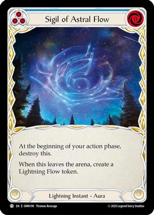 Sigil Of Astral Flow (Blue) (OMN199) - Omens of the Third Age
