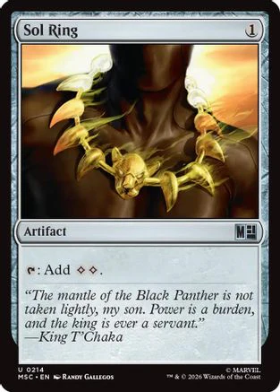 Sol Ring (0214) (Surge Foil) (MSC-214) - Commander: Marvel Super Heroes Foil