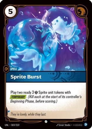 Sprite Burst (069/219) - Unleashed Foil (Riftbound TCG)