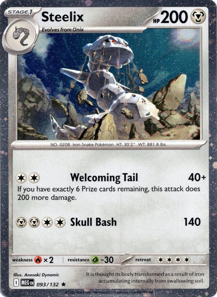 Steelix (Cosmos Holo) 093/132 - Holofoil Miscellaneous Cards & Products - Rare