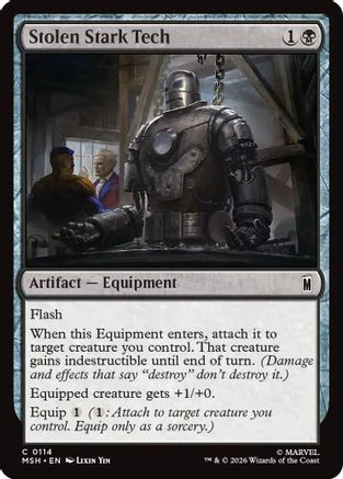 Stolen Stark Tech (MSH-114) - Marvel Super Heroes Foil