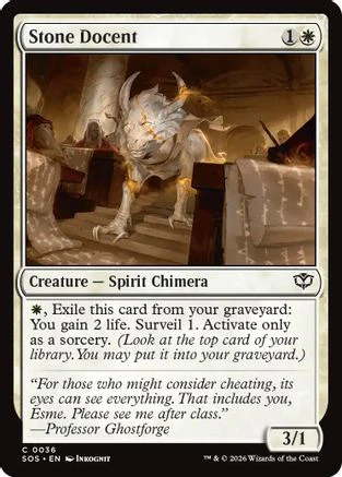 Stone Docent (SOS-036) - Secrets of Strixhaven