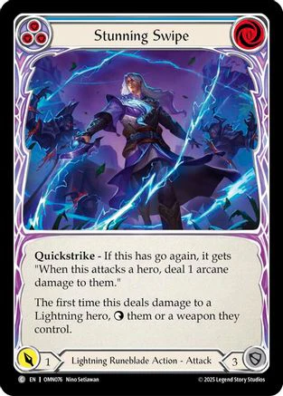 Stunning Swipe (Blue) (OMN076) - Omens of the Third Age