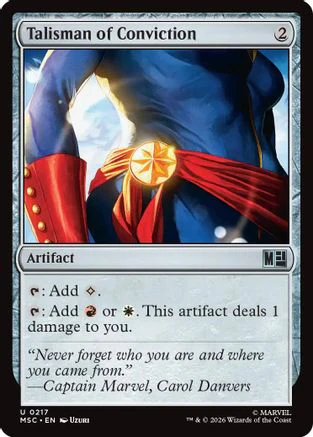 Talisman of Conviction (MSC-217) - Commander: Marvel Super Heroes