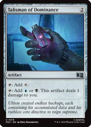 Talisman of Dominance (MSC-219) - Commander: Marvel Super Heroes