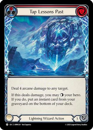 Tap Lessons Past (Red) (OMN124) - Omens of the Third Age Rainbow Foil