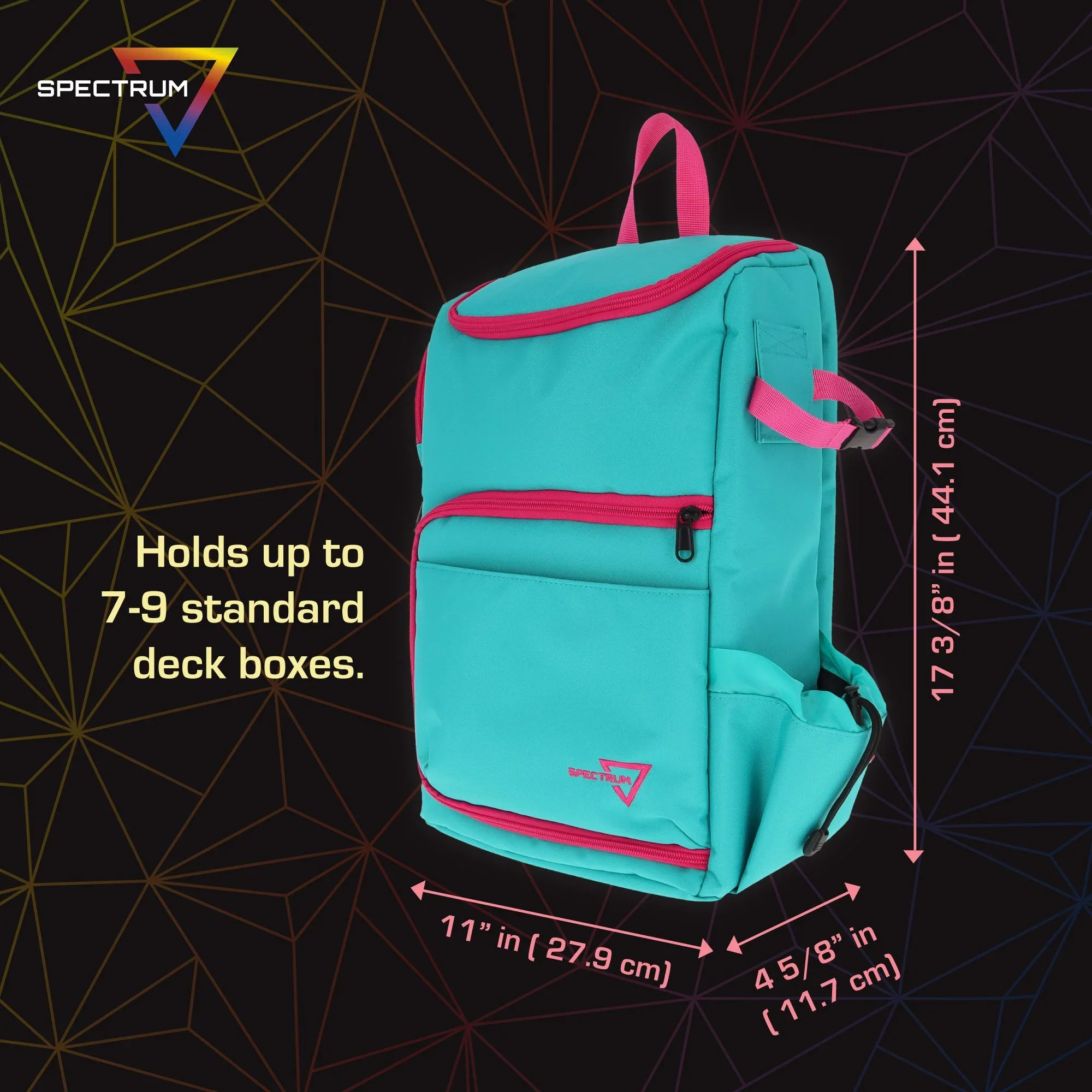 TCG Backpack - Teal & Pink (BCW) - Image 3