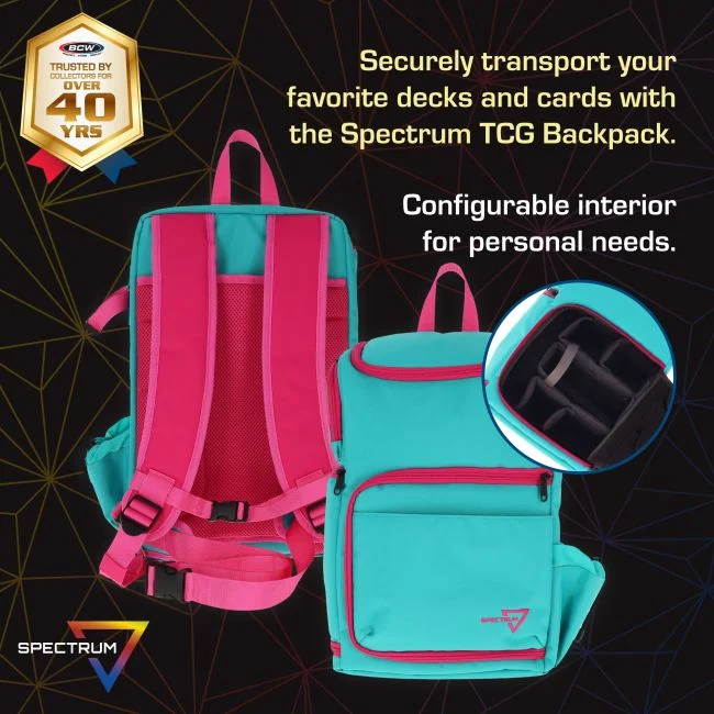 TCG Backpack - Teal & Pink (BCW) - Image 4