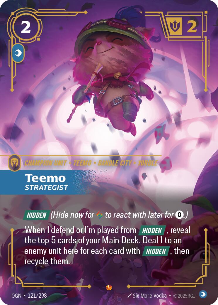 Teemo - Strategist (121/298) - Origins Foil (Riftbound TCG)