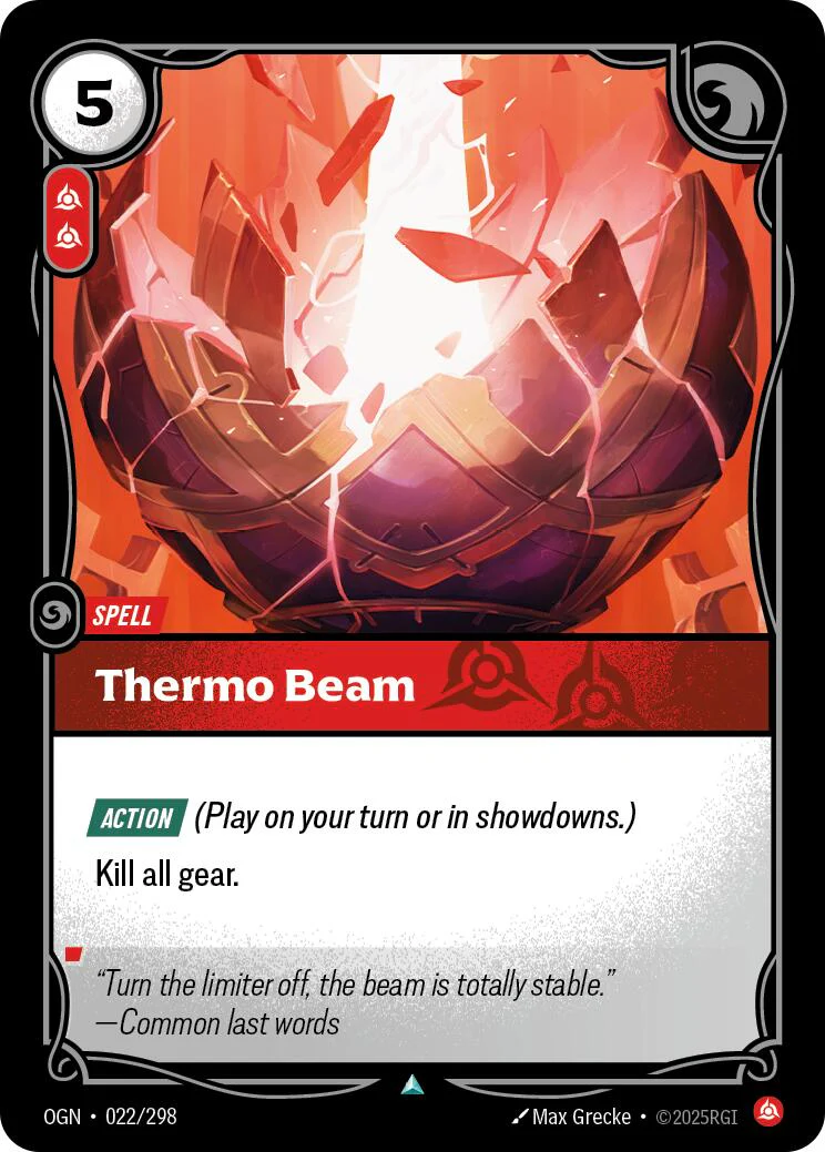 Thermo Beam (022/298) - Origins  (Riftbound TCG)