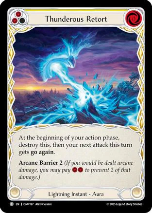 Thunderous Retort (Yellow) (OMN197) - Omens of the Third Age